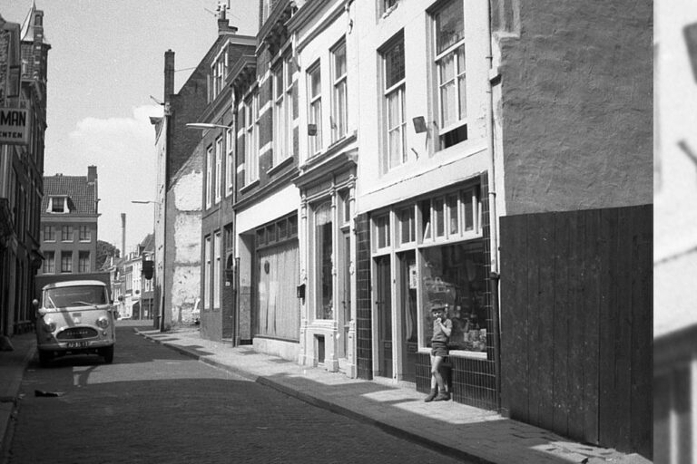 altes Foto einer Straße in Utrecht