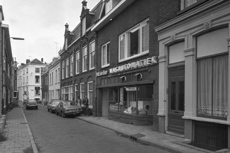 altes Foto einer Straße in Utrecht