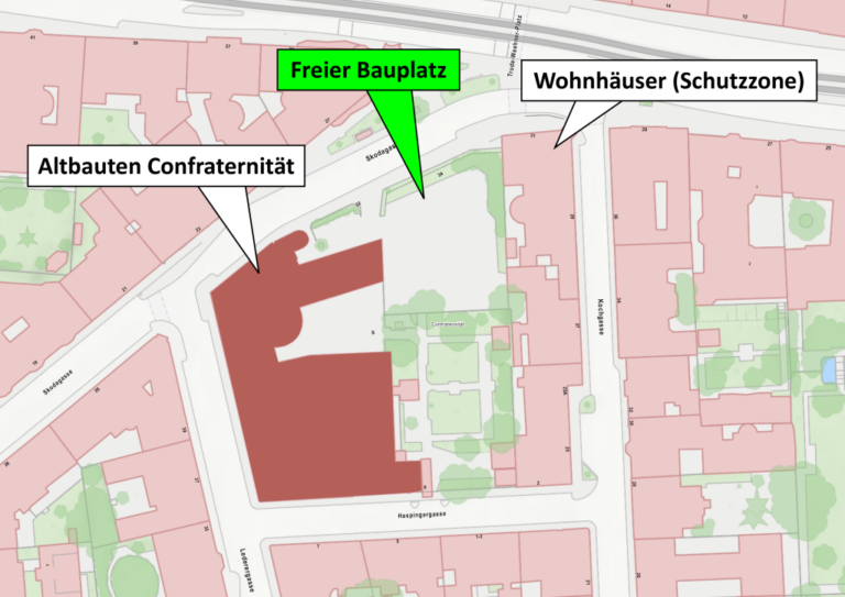 Karte der Privatklinik Confraternität in Wien-Josefstadt