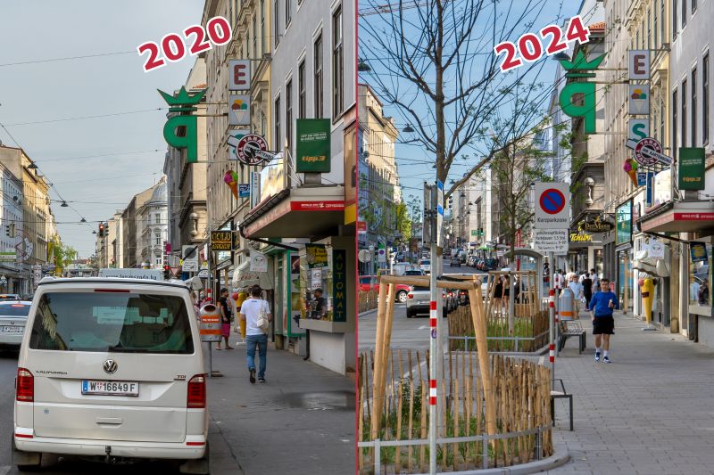 Mehr über den Artikel erfahren Reinprechtsdorfer Straße: Umgestaltung mit Schwächen