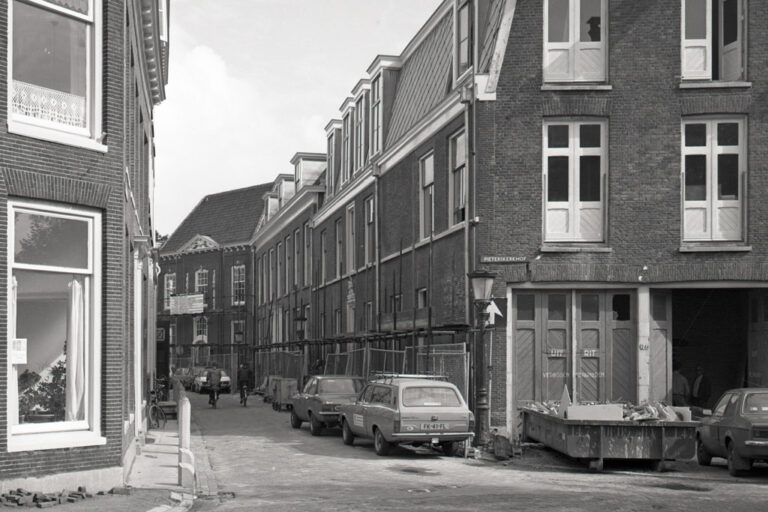 Straße in Utrecht, altes Foto