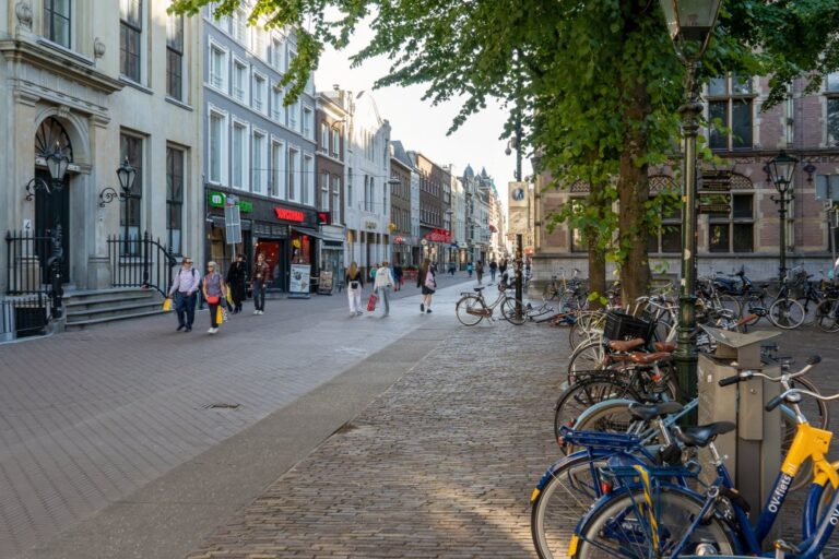 Fußgängerzone in den Niederlanden