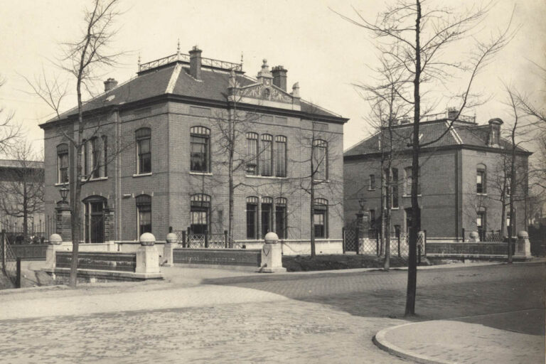 historische Aufnahme von Gebäuden in Utrecht