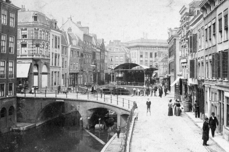 Stadtzentrum von Utrecht, historische Aufnahme