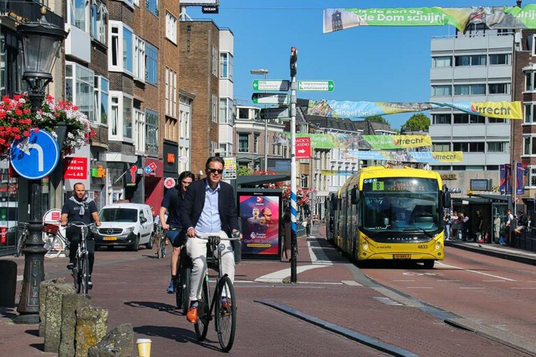 Radfahrer, Autobusse