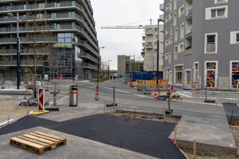 Bauarbeiten im Seeparkquartier