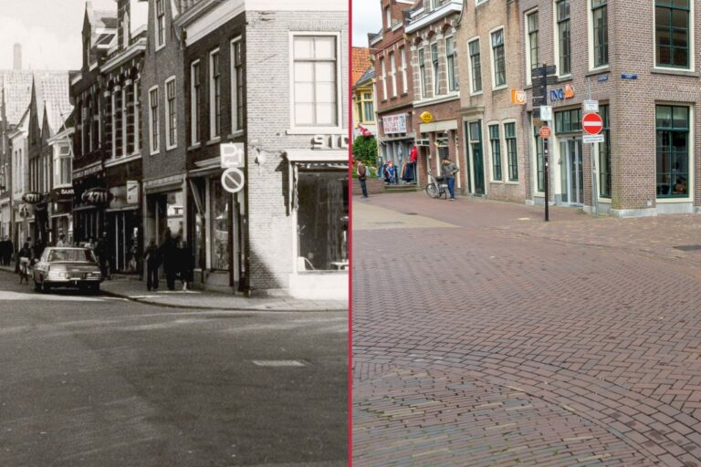 Einkaufsstraße in Alkmaar, Kreuzung