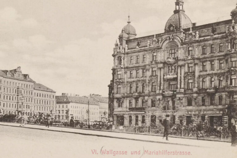 historische Aufnahme von Gürtel und Mariahilfer Straße in Wien