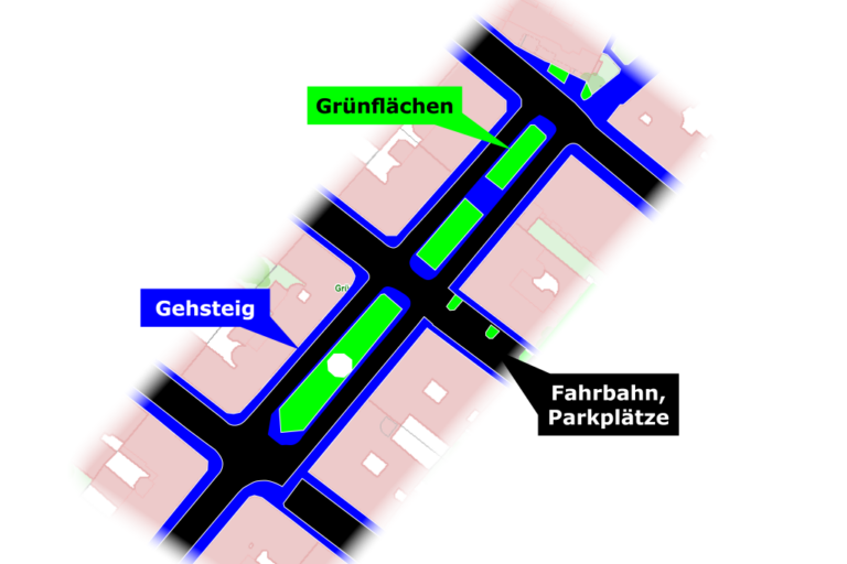 Karte eines Platzes in Wien-Landstraße